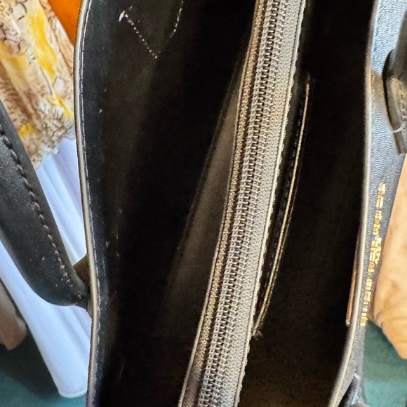 Michael Kors Black Satchel with Gold-Tone Accents (Retail 358.00) - Picture 7 of 8